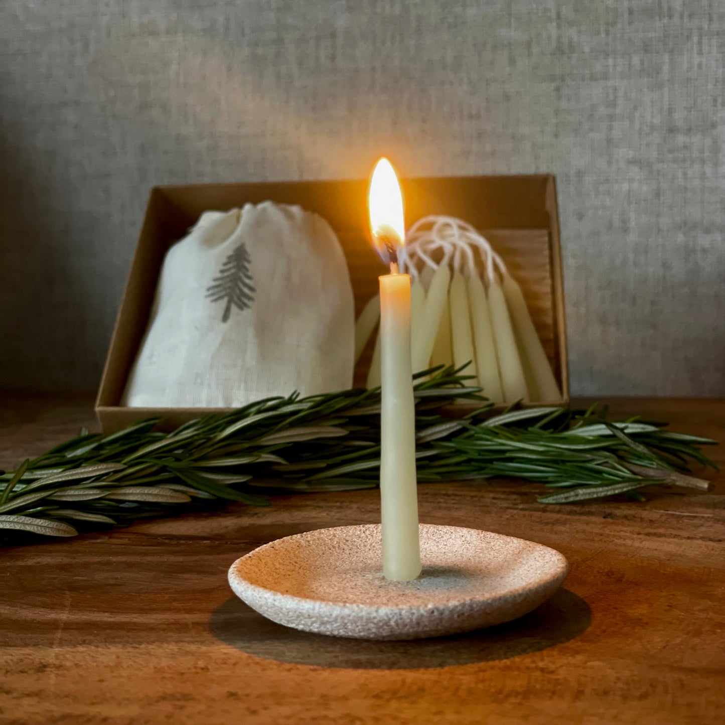 Beeswax Tiny Taper Advent set